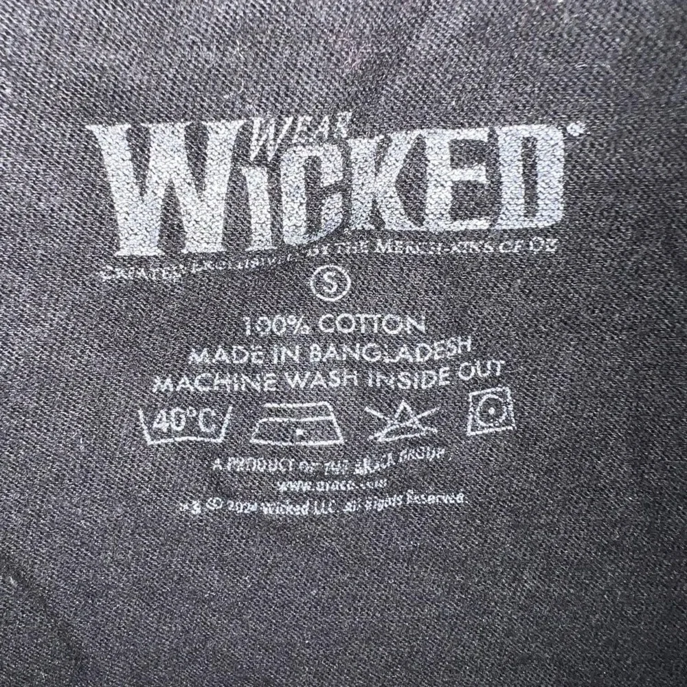 Wicked Broadway Musical Defy Gravity T Shirt Women Sz S Black Elphaba 2-Side Tee - Picture 5 of 7